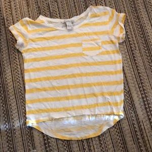 Yellow striped new condition T-shirt!